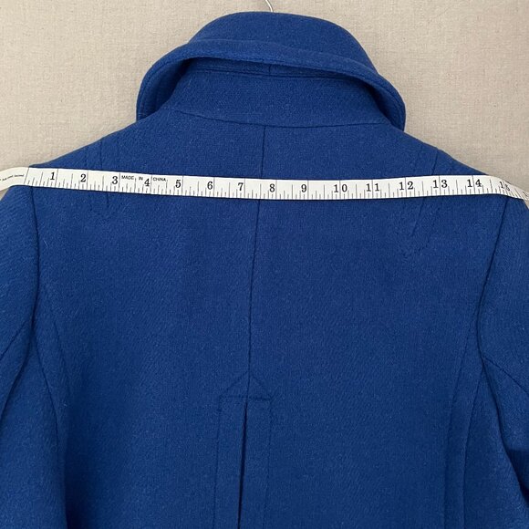 Banana Republic Royal Blue Peacoat - Wool blend - size S, but will fit size M - Picture 15 of 16
